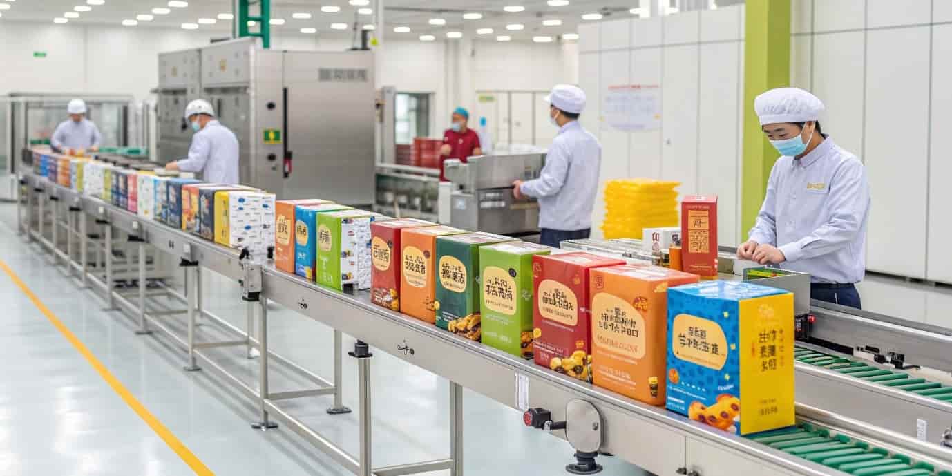 واردات مواد غذایی بسته‌بندی‌شده از چین