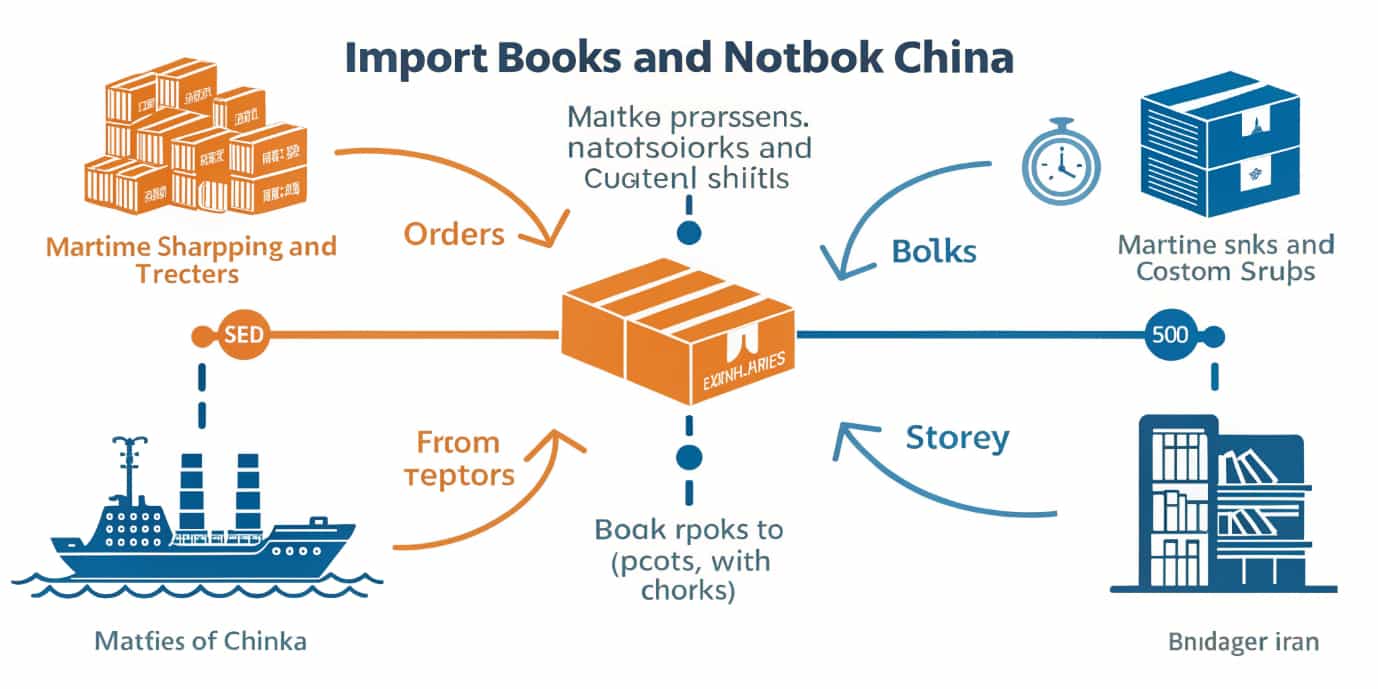 مراحل عملی واردات، حمل‌ونقل و ترخیص کتاب و دفتر از چین