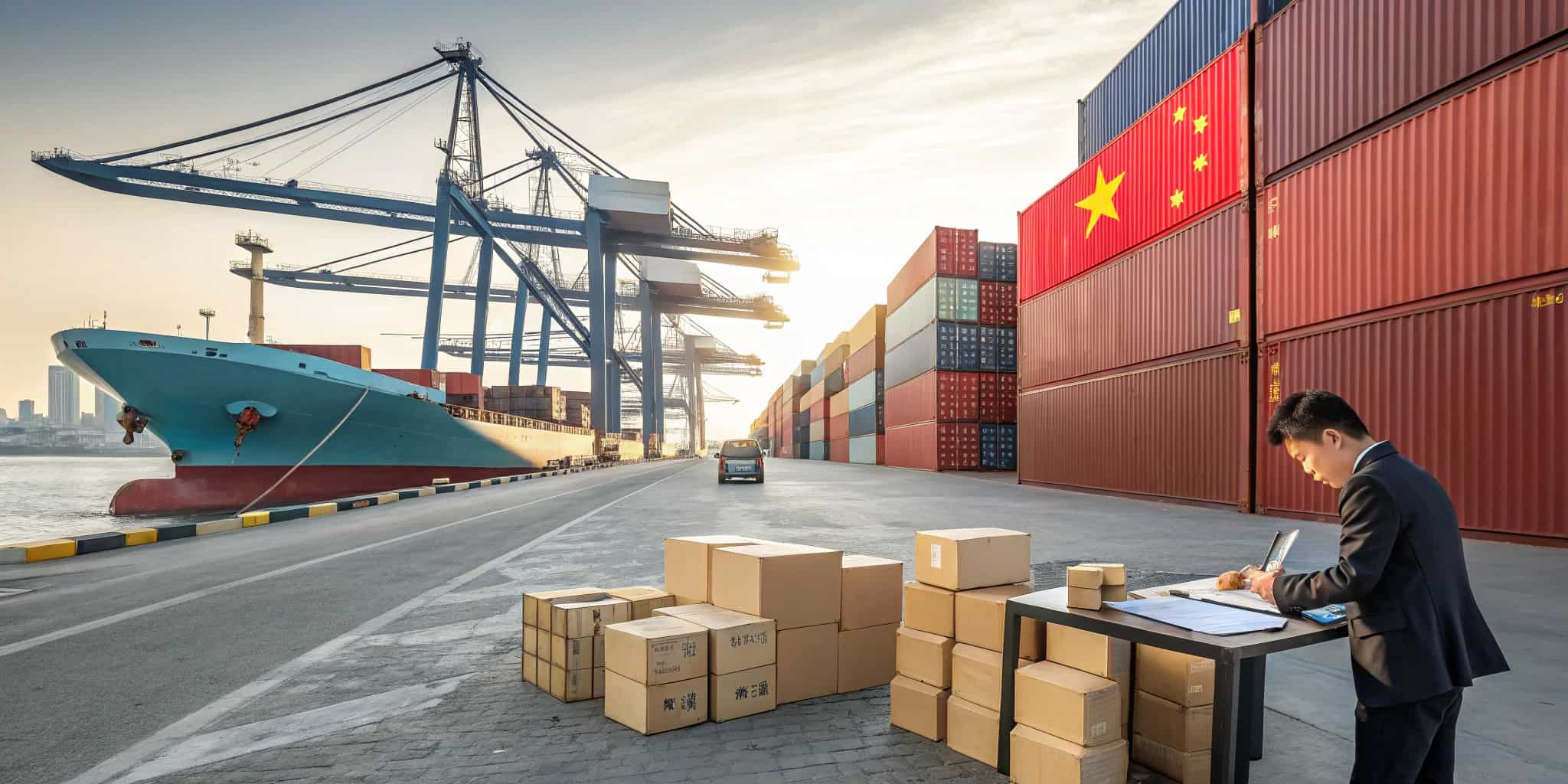 دسترسی به تولیدکنندگان قابل اعتماد برای واردات کالا از چین-بندر چین و روند صادرات کالا با کانتینرها و کارخانه‌های فعال با حضور تامین کننده.